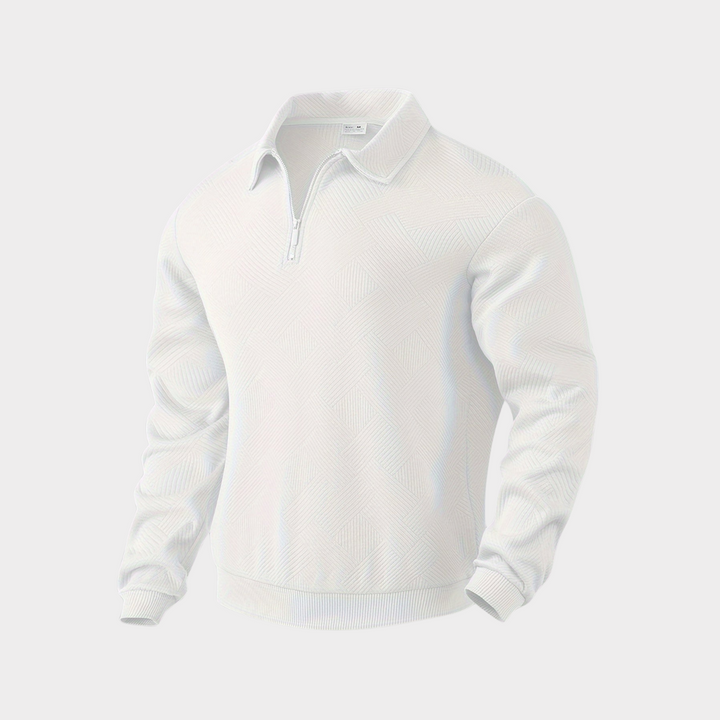 Hudson | Texturerad Halvdraget Pullover