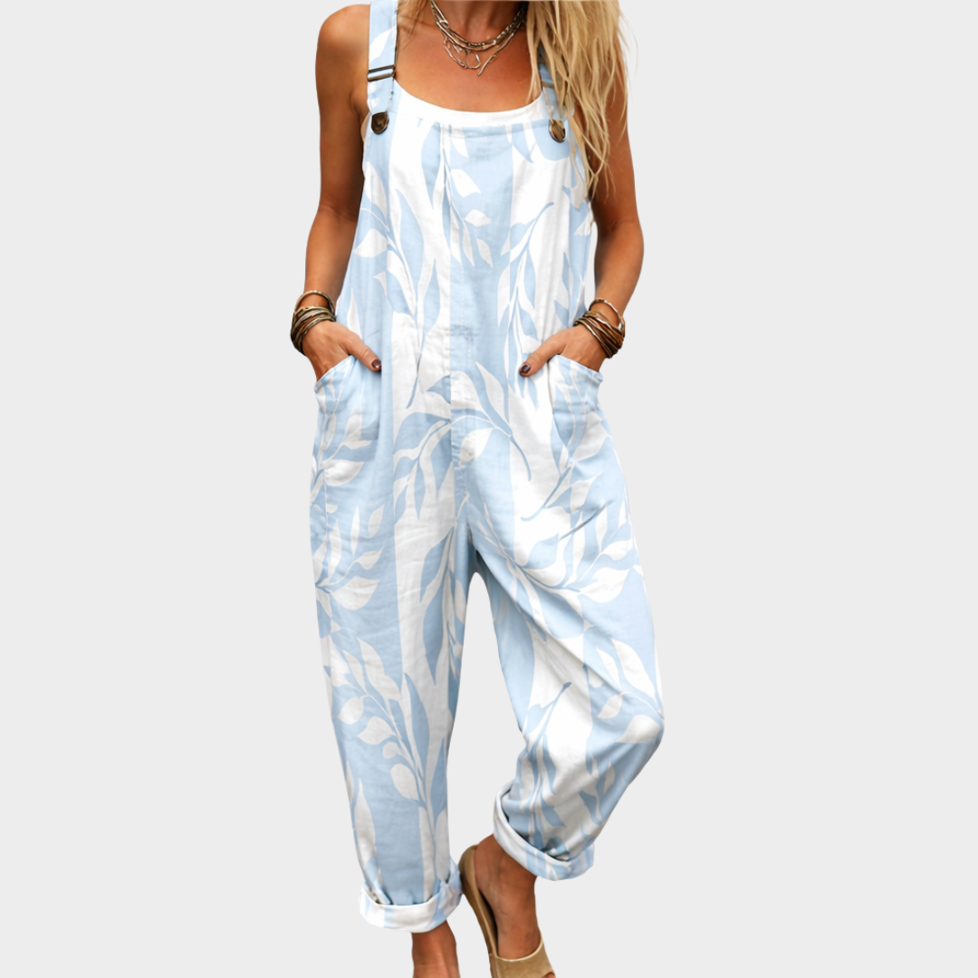Liliana | Elegant Bekväm Blommig Jumpsuit