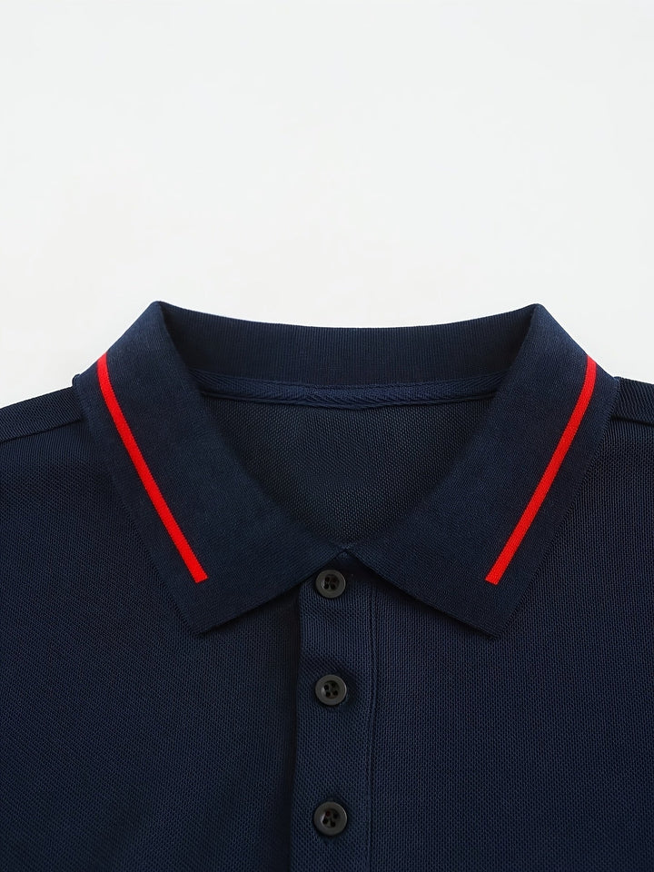 Dalton | Raffinerad långärmad polo