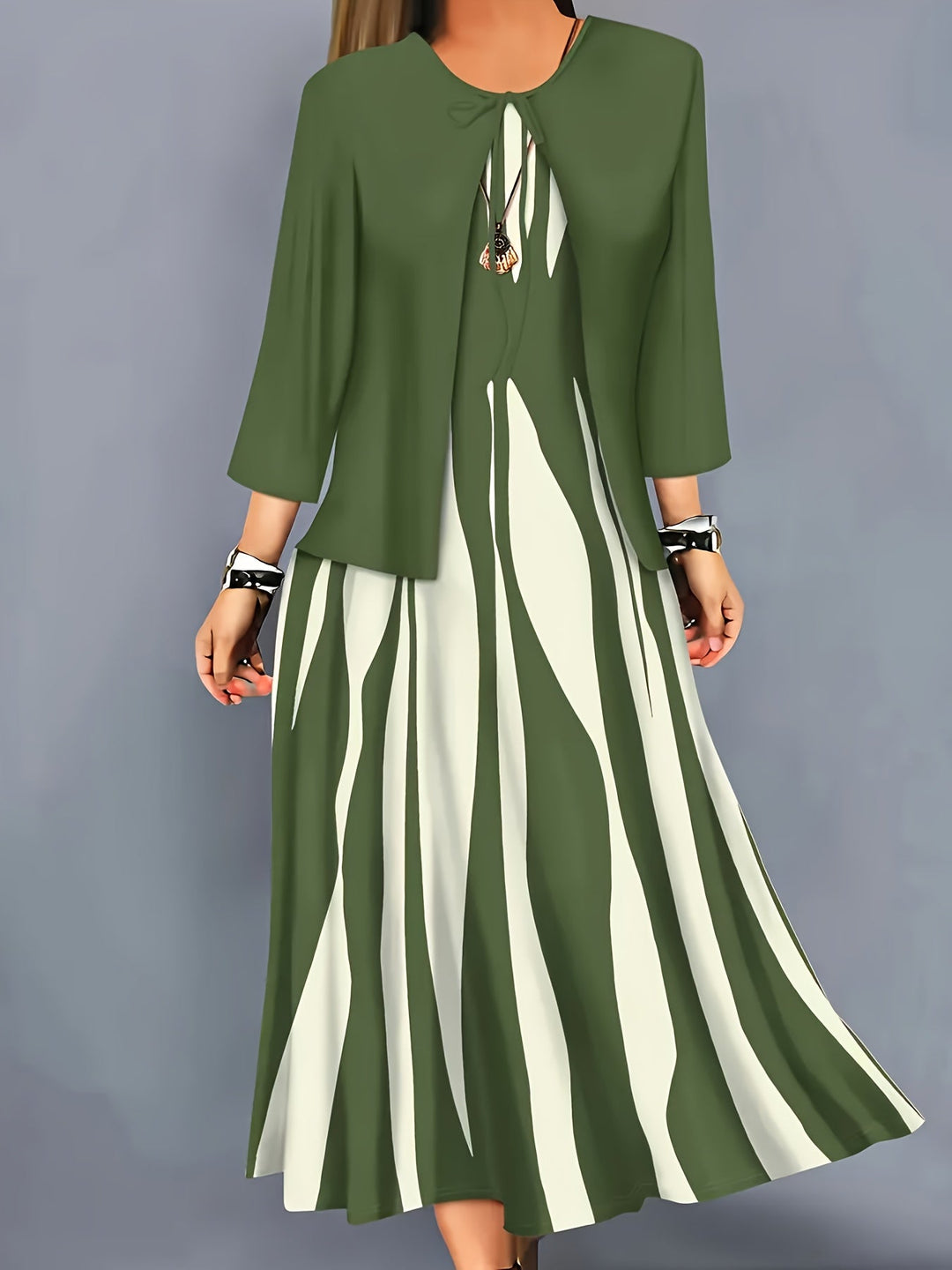 Ivy | Tvådelad Elegant Klänning Set