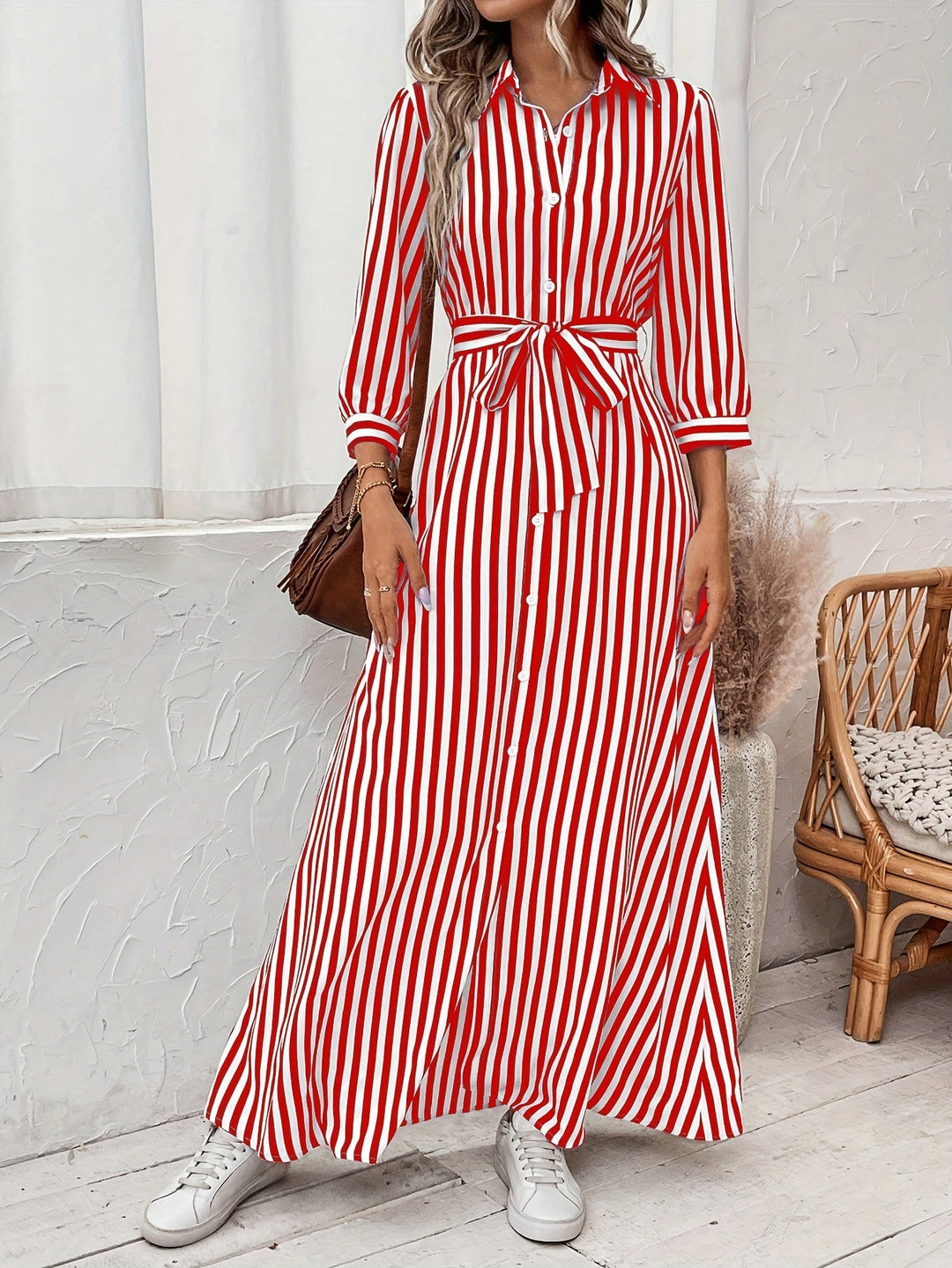 Meredith | Bälteklänning Maxi