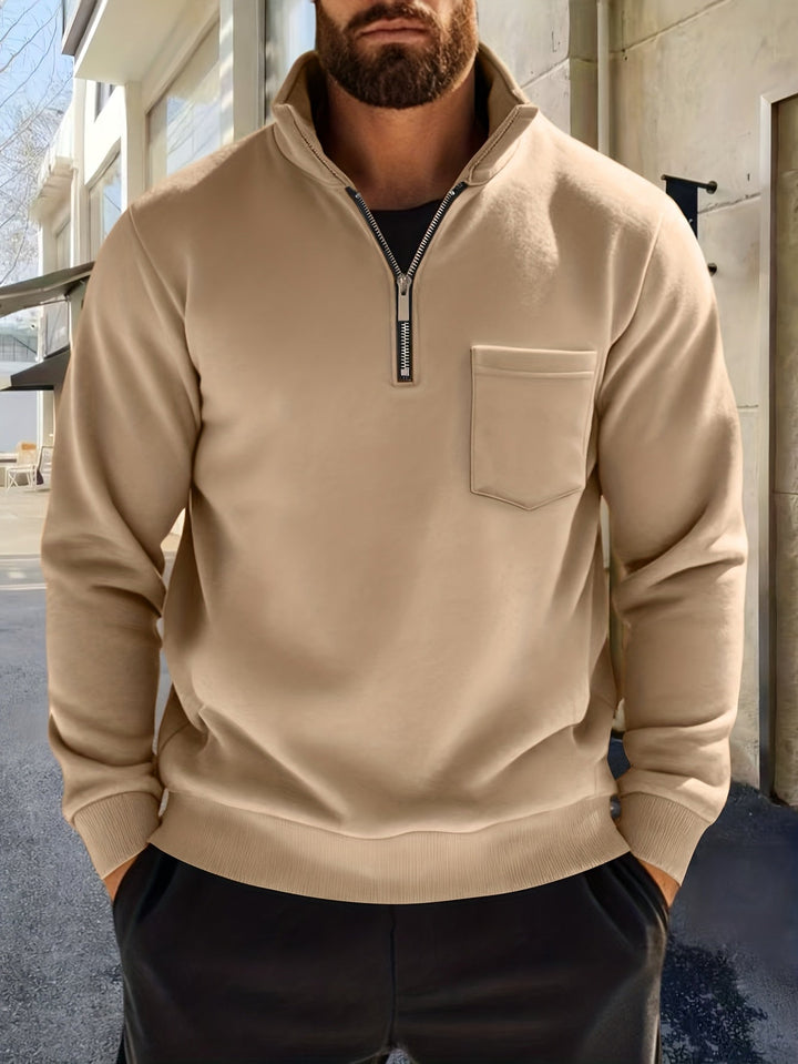 Emmett | Raffinerad Halv-Zip Pullover