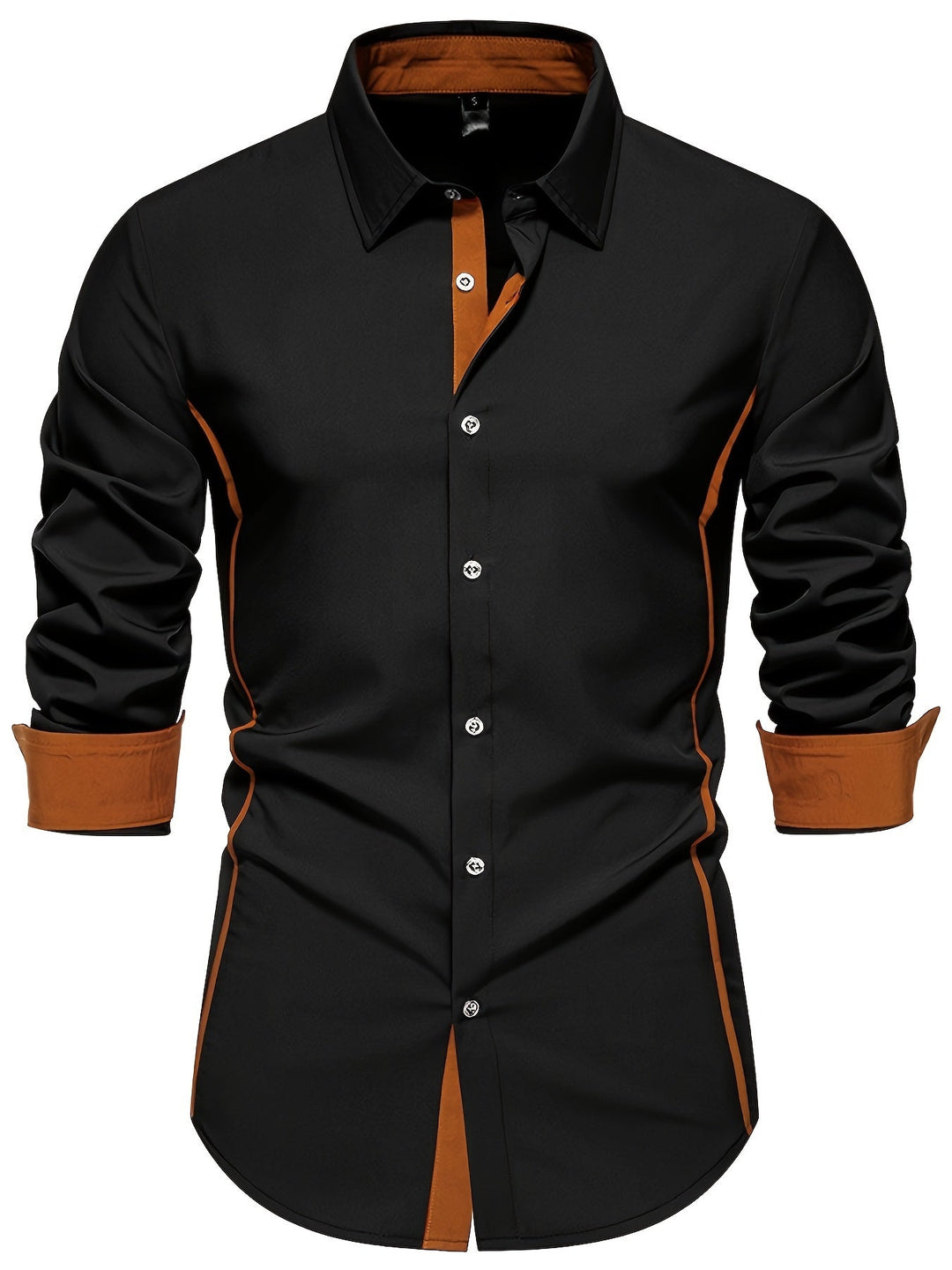 Anthony | Kontrast Trim Button-Up Skjorta