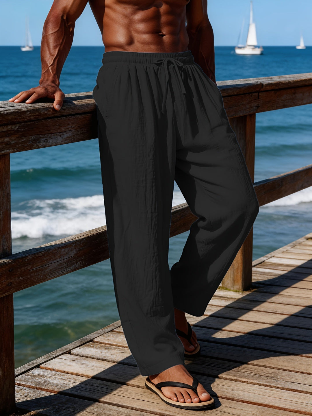 Gavin | Avslappnade Drawstring Byxor