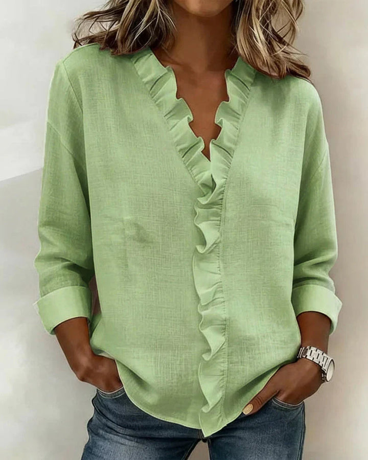 Chloe | Lättvikts V-ringad Blus