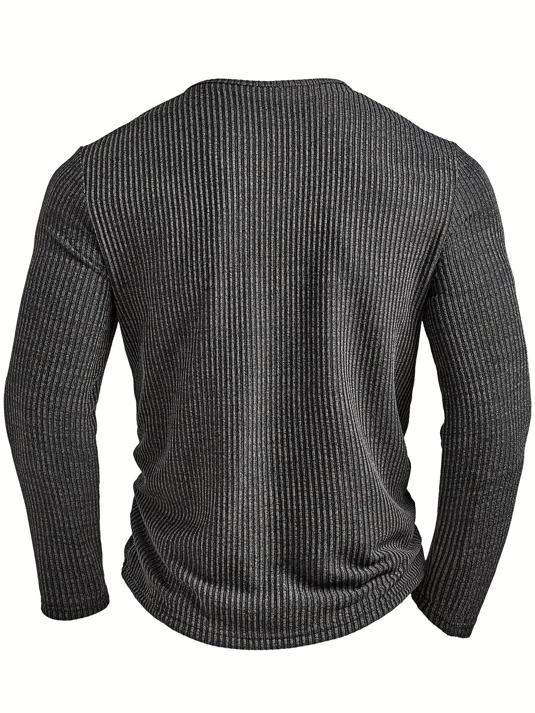 Griffin | Texturerad Ribbad Henley Skjorta
