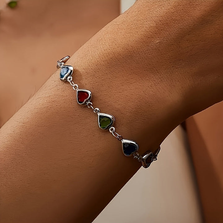 Gail | Stilig Mångfärgad Hjärtdesign Armband