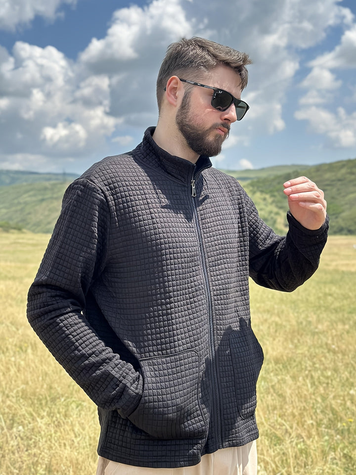 Hugo | Texturerad Zip-Up Jacka