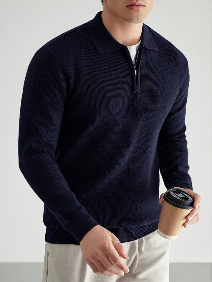 Donovan | Förfinad Quarter-Zip Polo Tröja