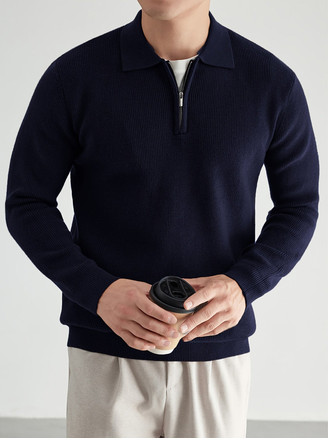 Donovan | Förfinad Quarter-Zip Polo Tröja
