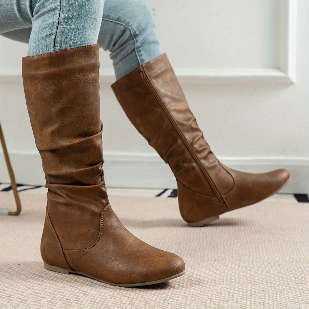 Maureen | Slouchade Stövlar Mid-Calf