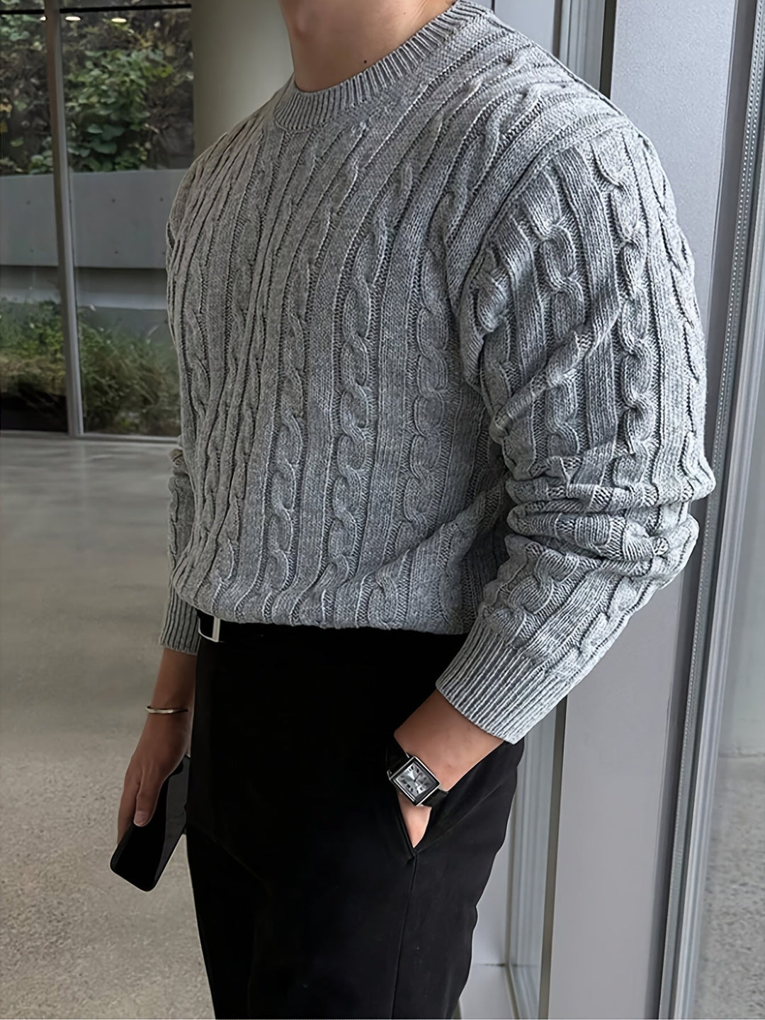 Preston | Twisted Cable Pullover Tröja