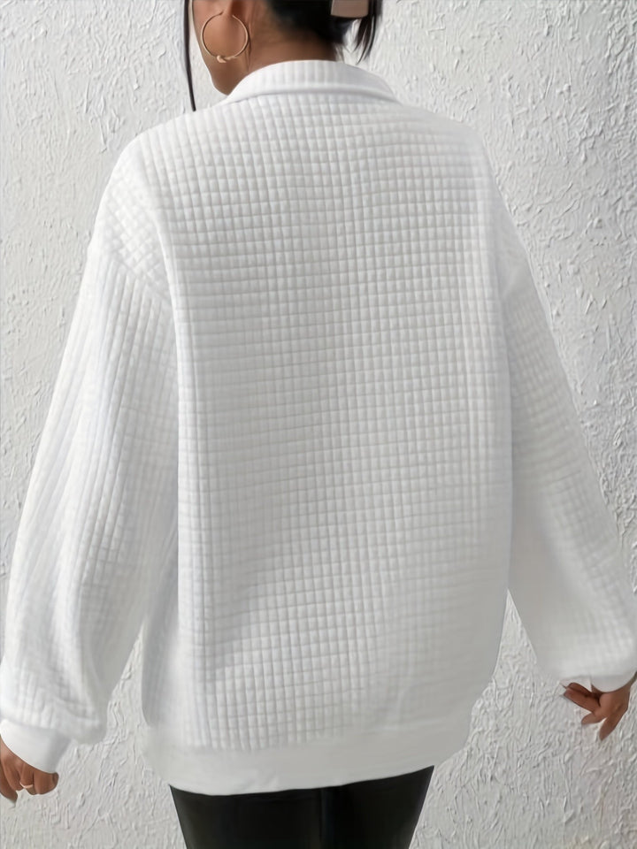 Susanna | Avslappnad Kvartzip-Pullover