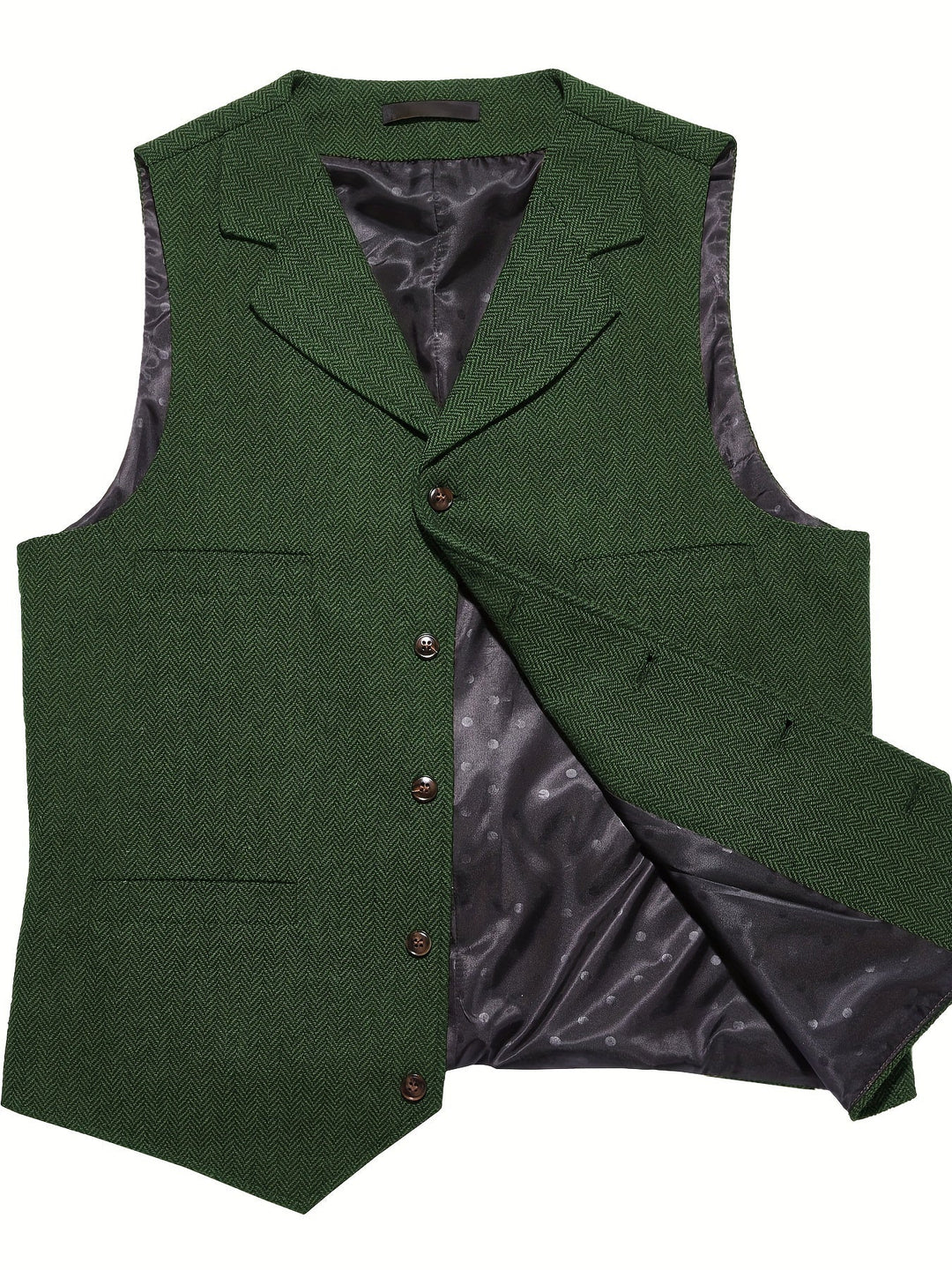 Byron | Raffinerad Herringbone Väst