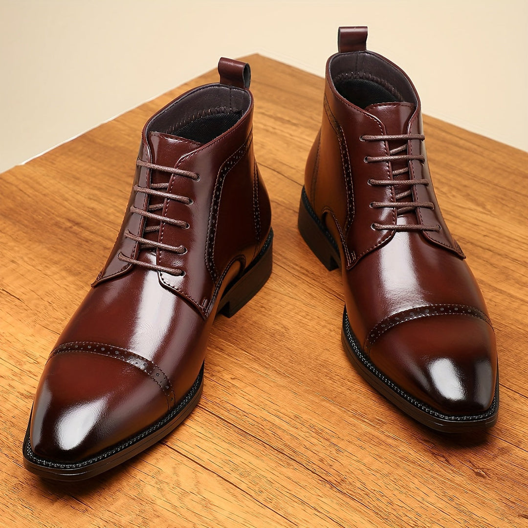 Everly | Raffinerade Cap-Toe Ankelstövlar