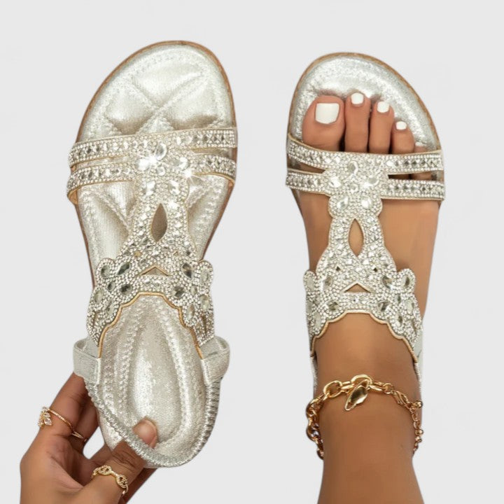 Rebecca | Eleganta Ortopediska Beads Sandaler