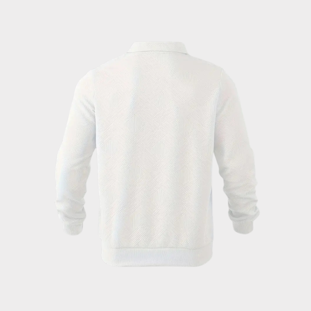 Hudson | Texturerad Halvdraget Pullover