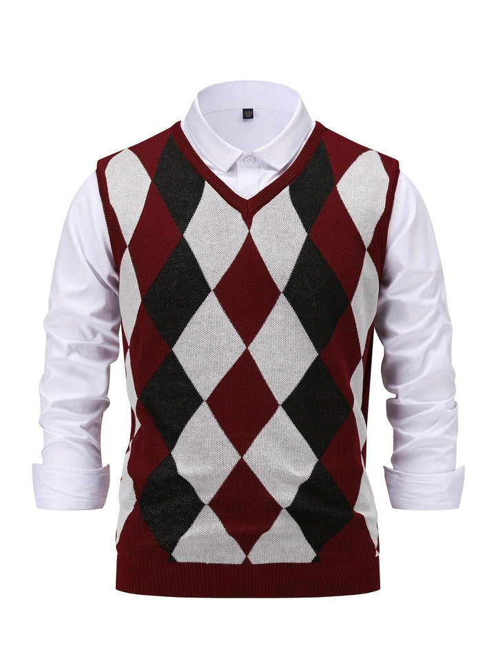 Chandler | Klassisk Argyle Tröja Väster