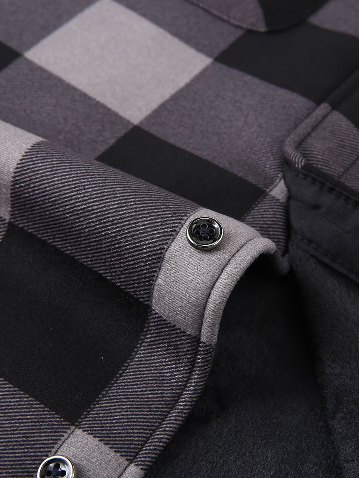 Desmond | Hoodie-rutig skjorta jacka