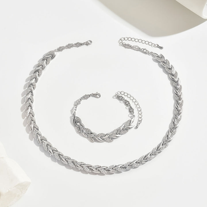 Marlene | Elegant Halsband och Armband Set