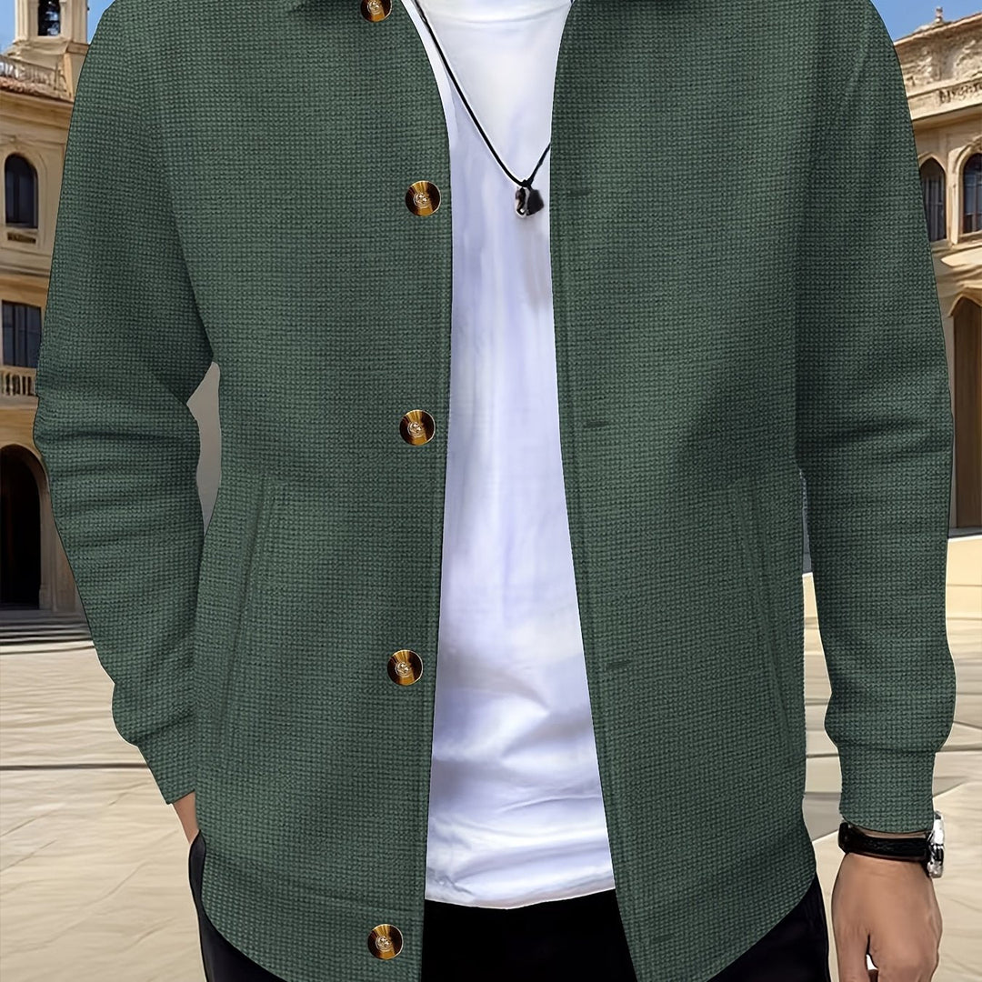 Foster | Texturerad Knappjacka