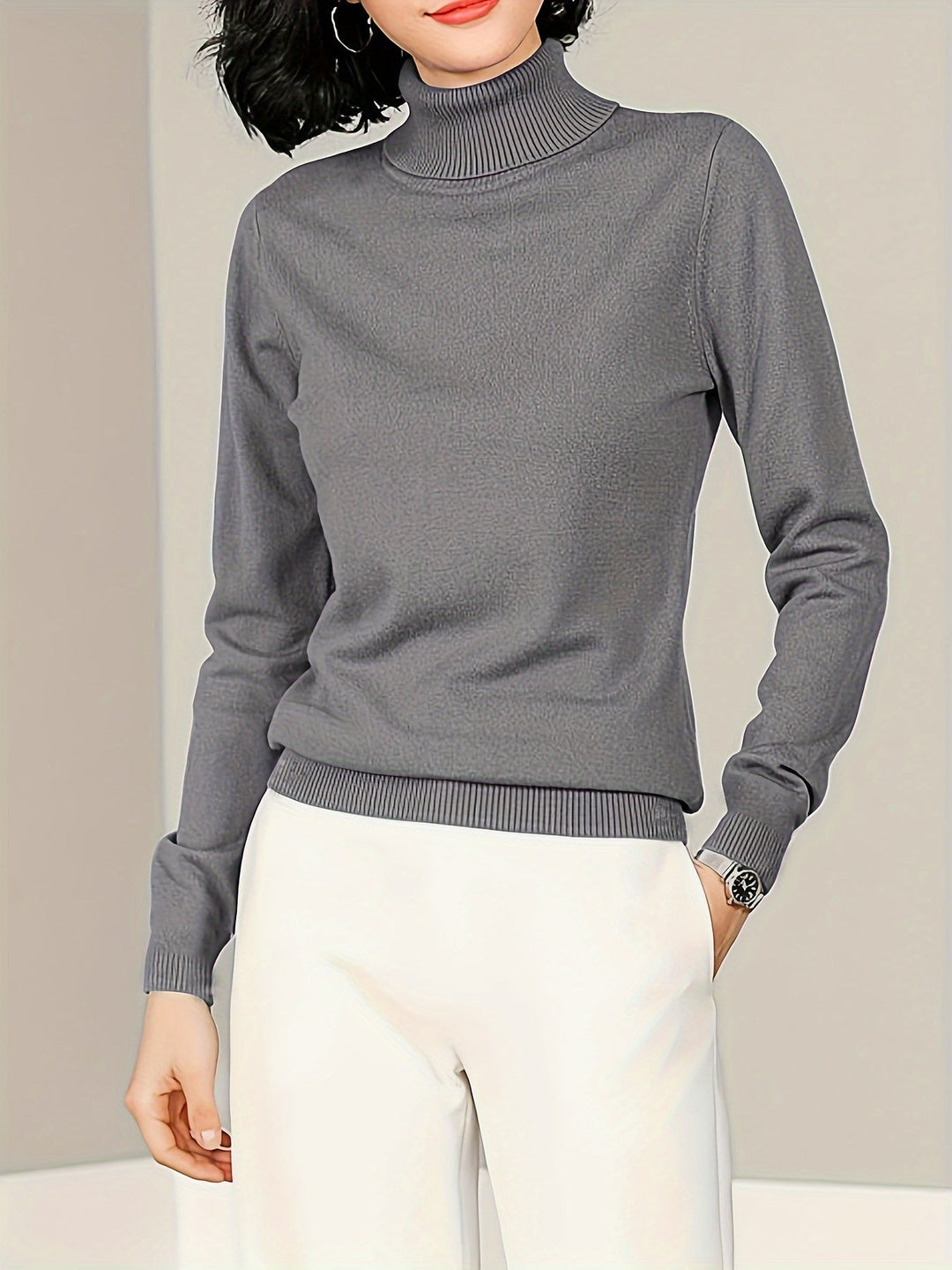 Maribel | Förfinad Mock Neck Tröja