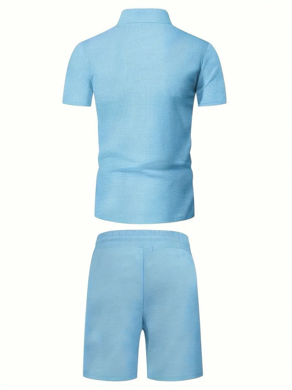 Grayson | Klassisk Dragkedja Skjorta och Shorts Set