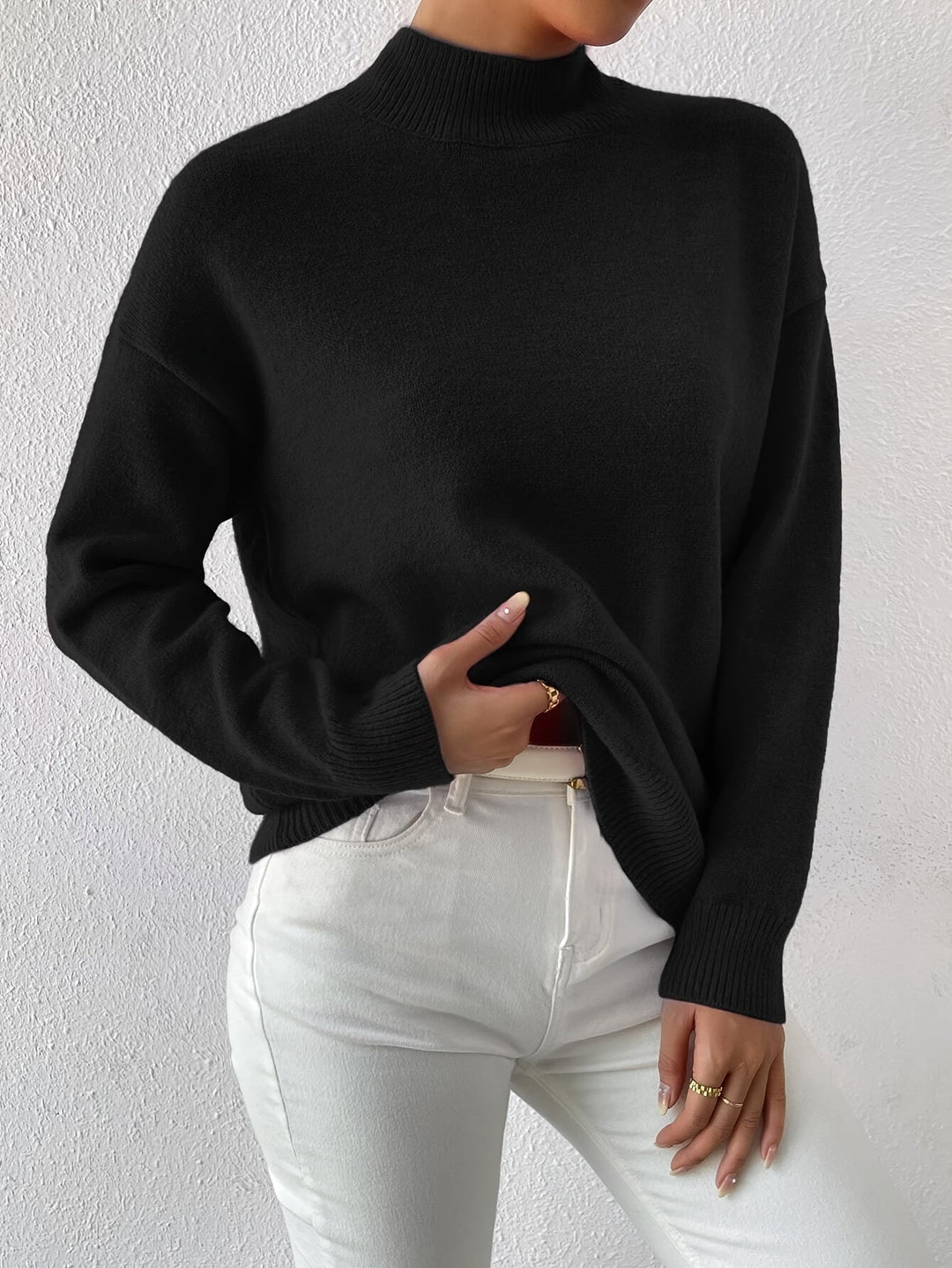 Lorelei | Förfinad Mock Neck Tröja