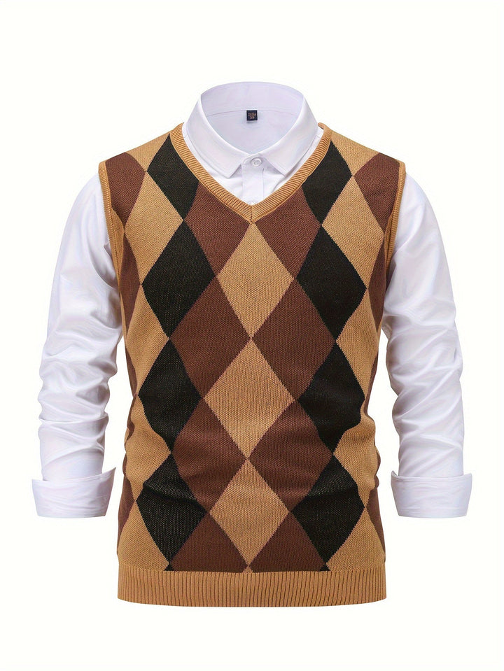 Chandler | Klassisk Argyle Tröja Väster