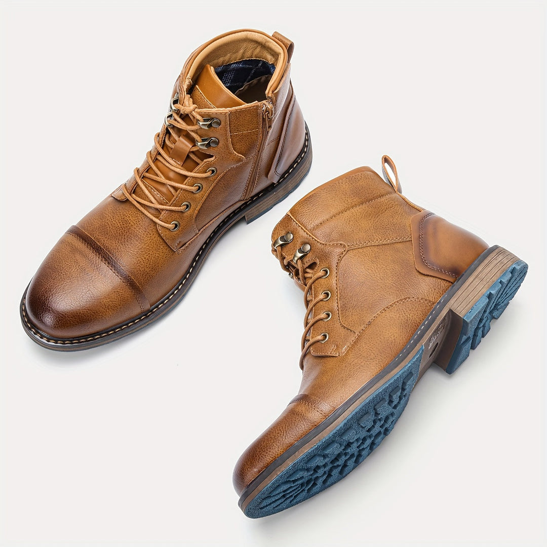 Rupert | Finsydda Cap-Toe Ankstövlar