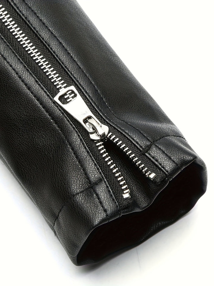 Mabel | Skulpterad Zip-Front Moto Jacka