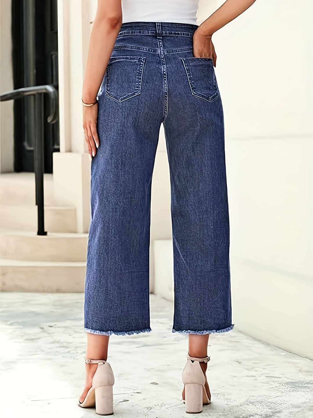Denise | Skräddarsydda Croppade Raka Jeans