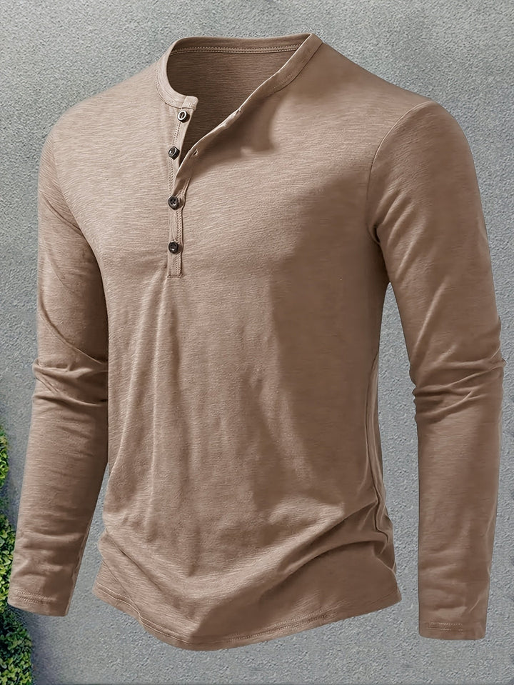 Dalton | Klassisk Knapp-Placket Henley