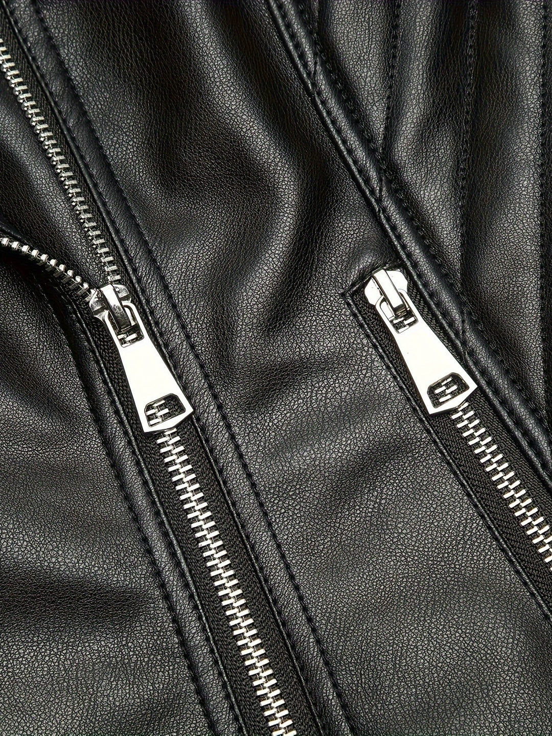 Mabel | Skulpterad Zip-Front Moto Jacka