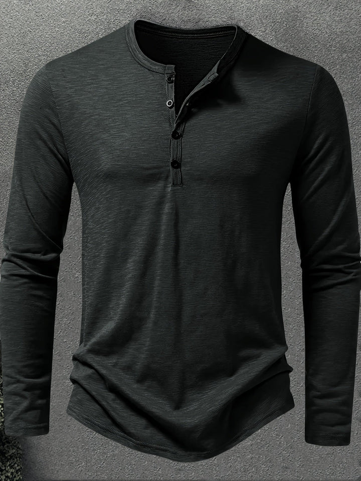 Dalton | Klassisk Knapp-Placket Henley