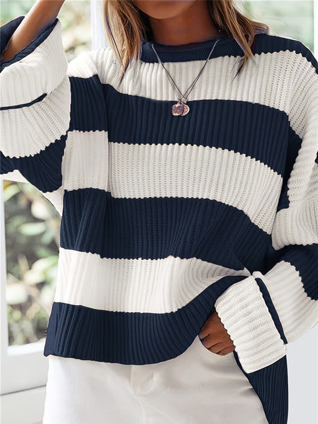Ivy | Avslappnad Färgblock Sweater