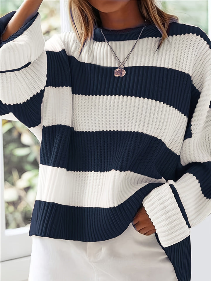 Ivy | Avslappnad Färgblock Sweater