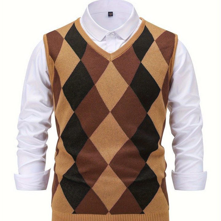 Chandler | Klassisk Argyle Tröja Väster
