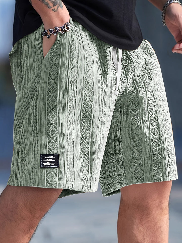 Nolan | Texturerade Drawstring Shorts