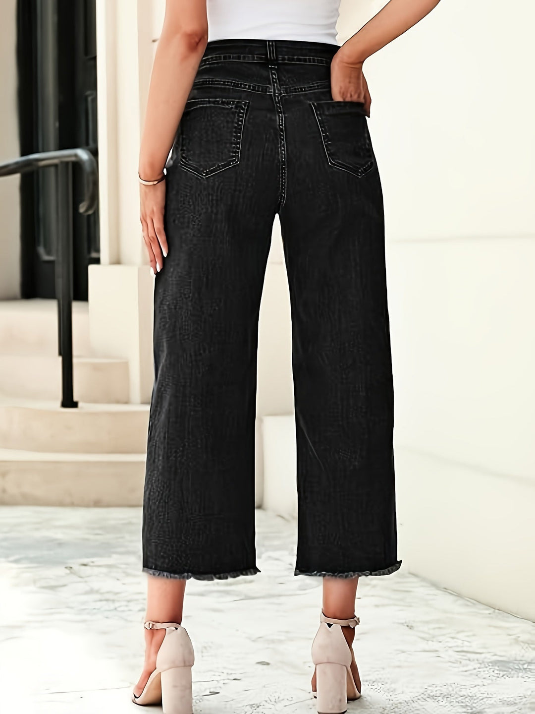 Denise | Skräddarsydda Croppade Raka Jeans