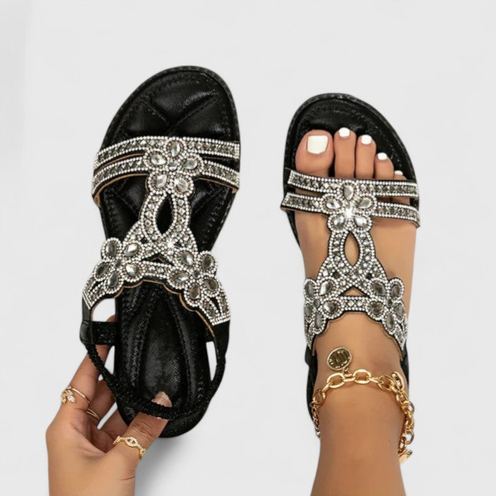 Rebecca | Eleganta Ortopediska Beads Sandaler