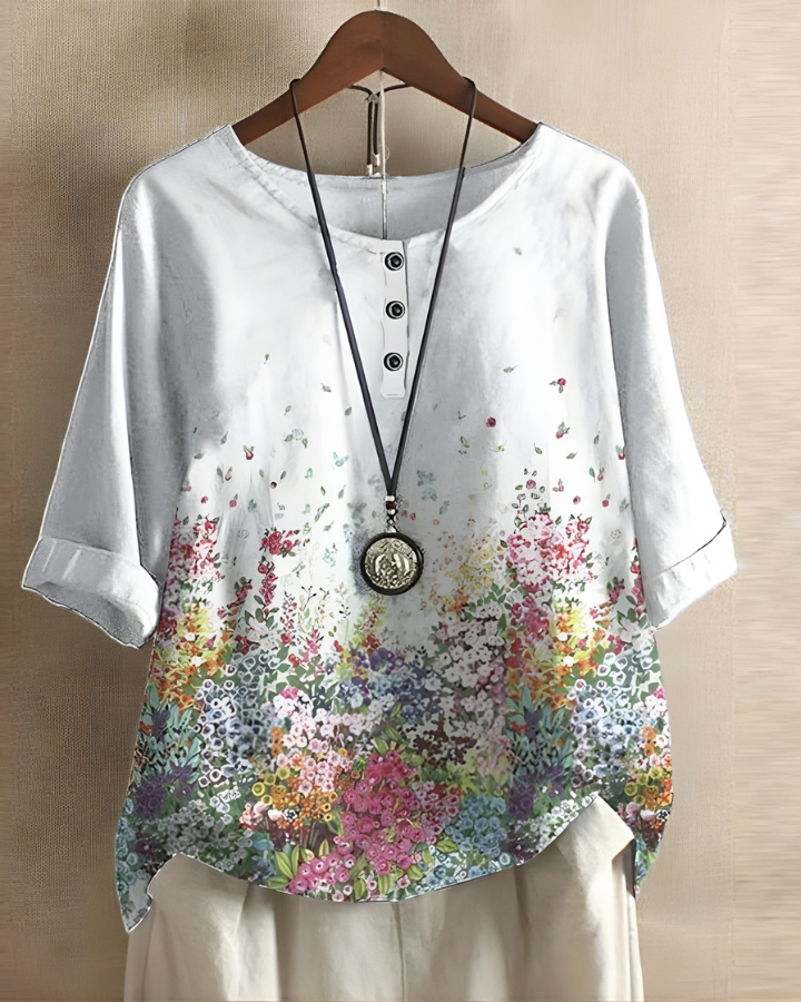 Fiona | Avslappnad Sommar Boho Topp