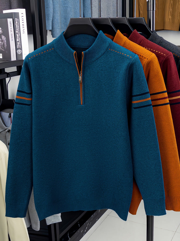 Nathan | Halvdraget Mock Neck Tröja
