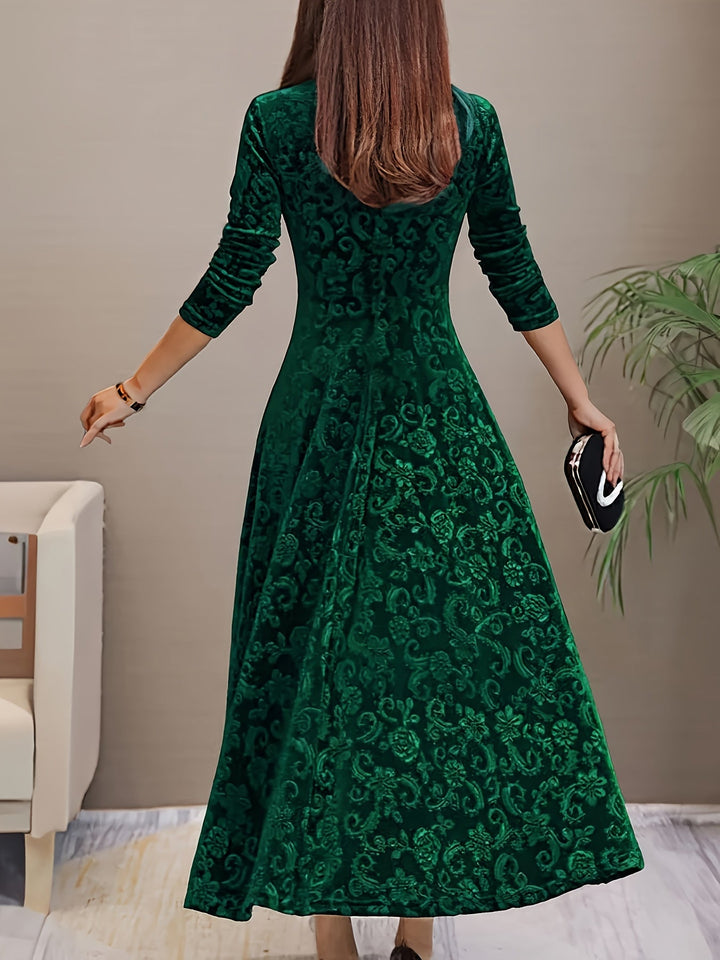 Adeline | Elegant långärmad midi-klänning
