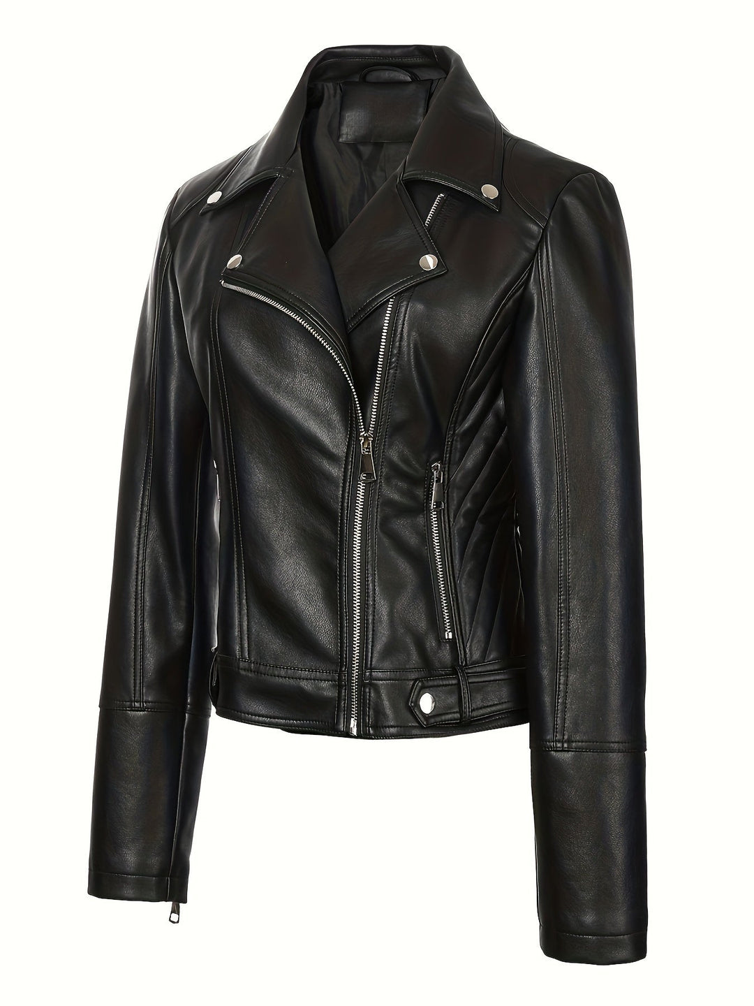 Mabel | Skulpterad Zip-Front Moto Jacka