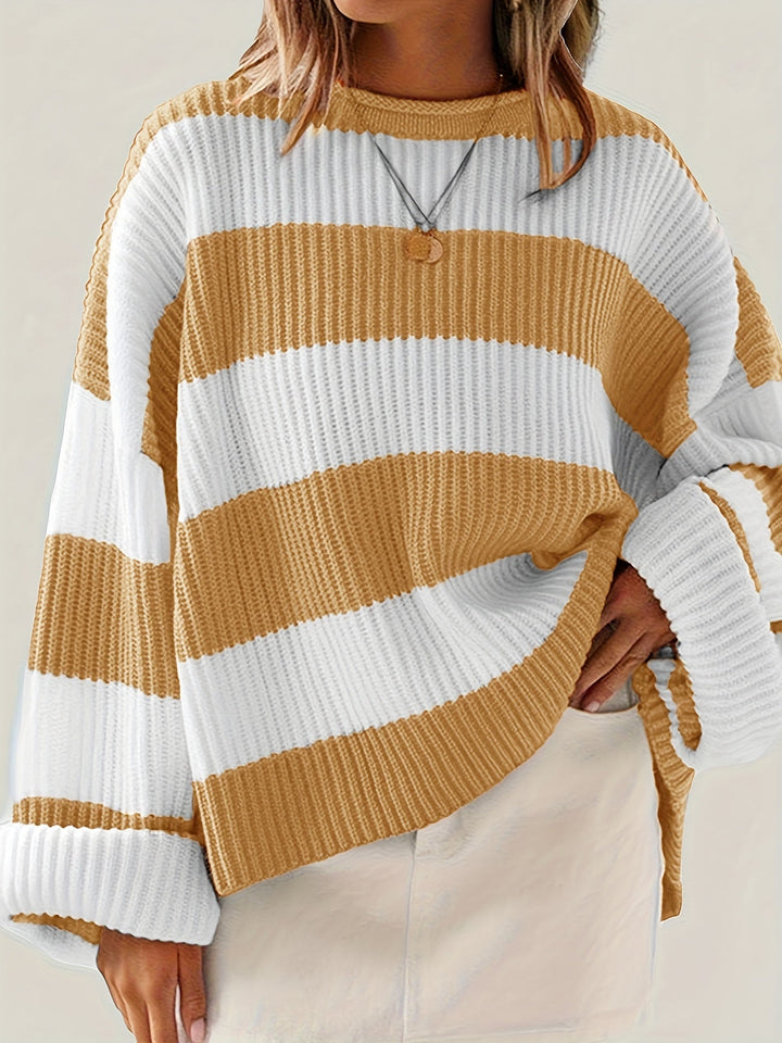 Ivy | Avslappnad Färgblock Sweater