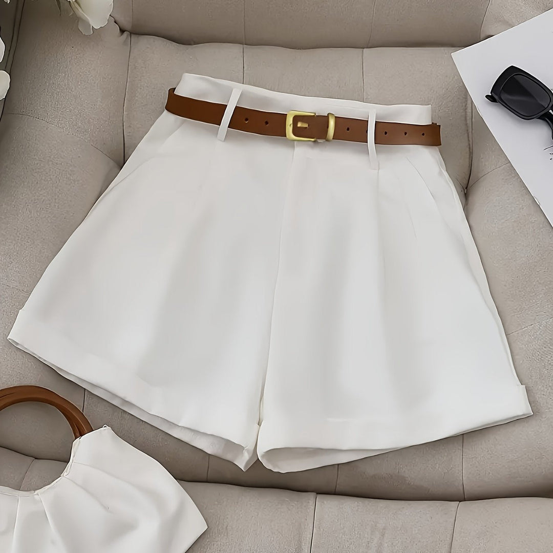 Blythe | Skräddarsydda Högmidjade Shorts med Bälte