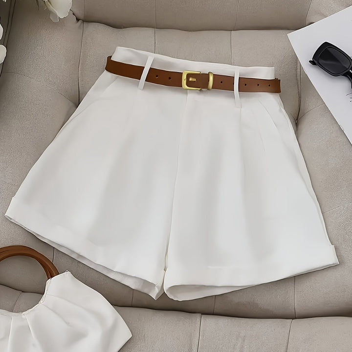 Blythe | Skräddarsydda Högmidjade Shorts med Bälte