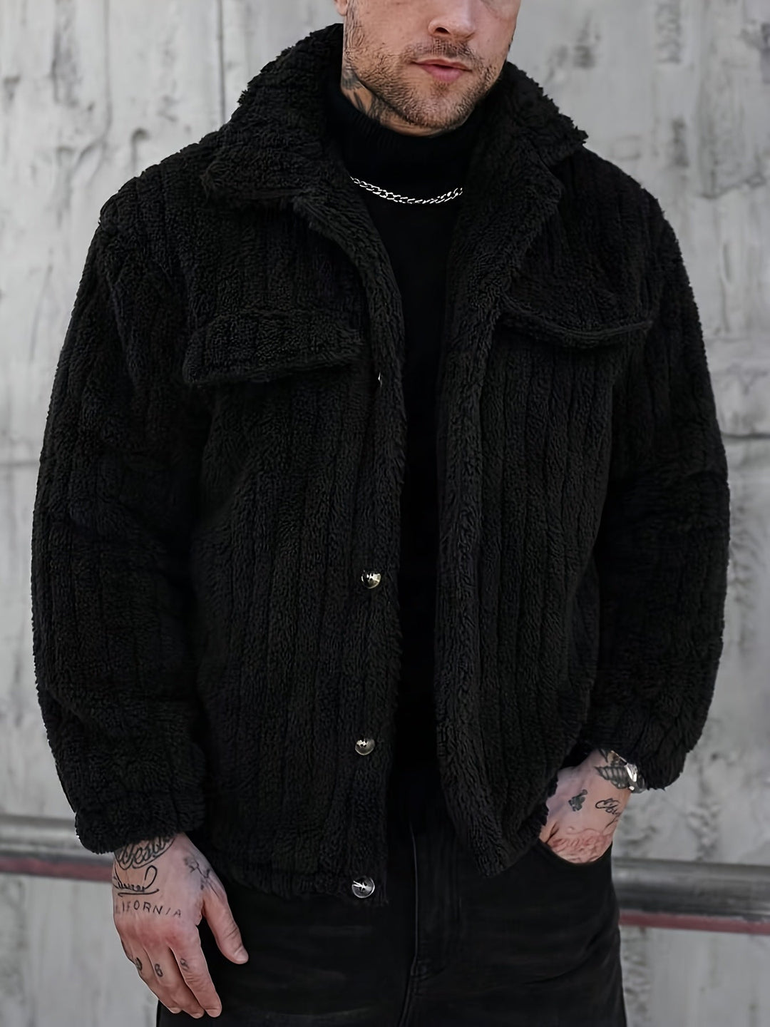 Owen | Texturerad Knapp-Jacka
