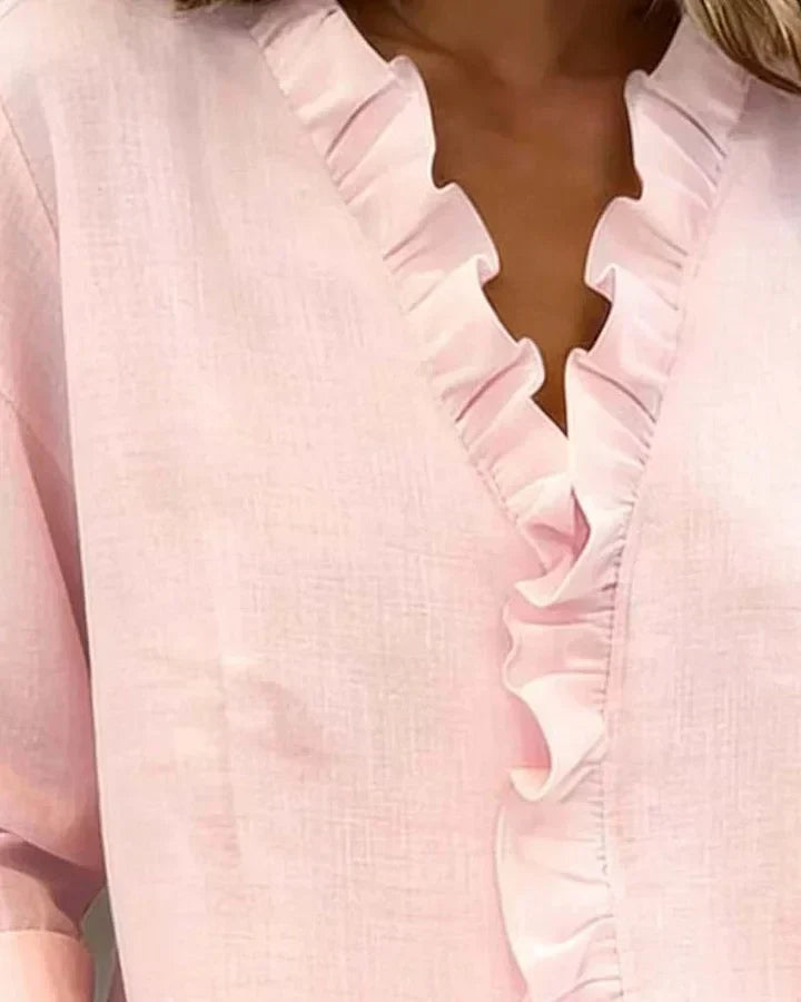 Chloe | Lättvikts V-ringad Blus